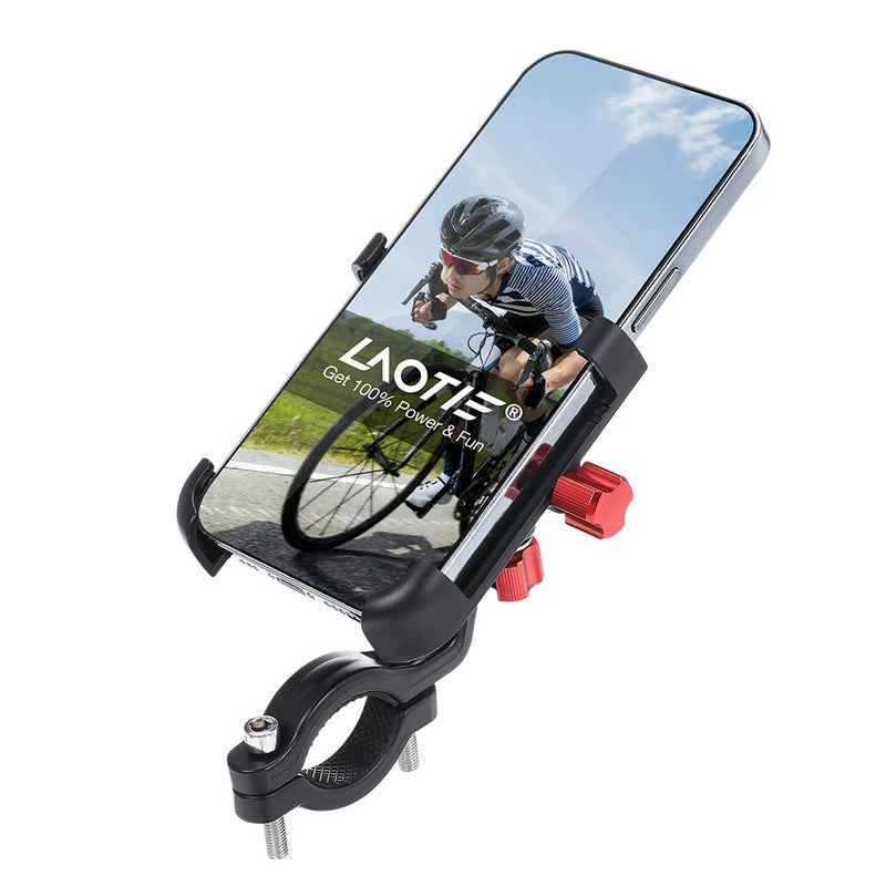 LAOTIE BM2 Universal Bike Phone Holder Four Corners Shockproof Free Rotation 4.0"-7.0" Cellphone Electric Scooter Motorcycle Bicycle Mount for SAMEBIKE LAOTIE
