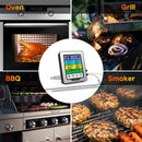 Dual Probe Large Colorful Touchscreen Food Meat Thermometer  Kitchen Cooking BBQ Thermometer High Temperature Alarm Fahrenheit or Celsius Preset Temperature With Stand