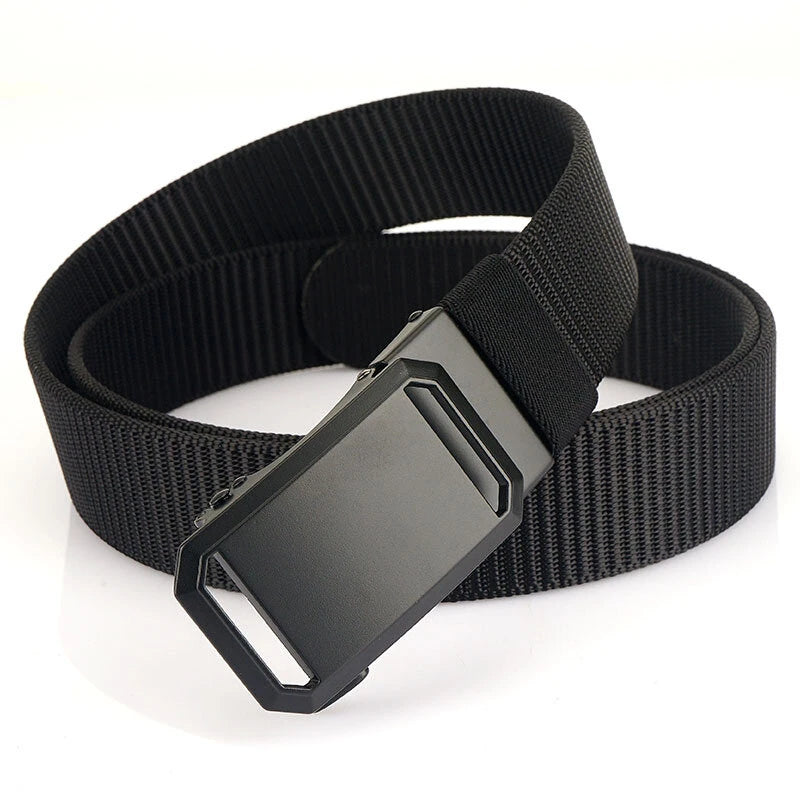 ZANLURE 125cm Metal Buckle Tactical Belt Nylon Wistand Inserting Buckle Military Fan for Men Women