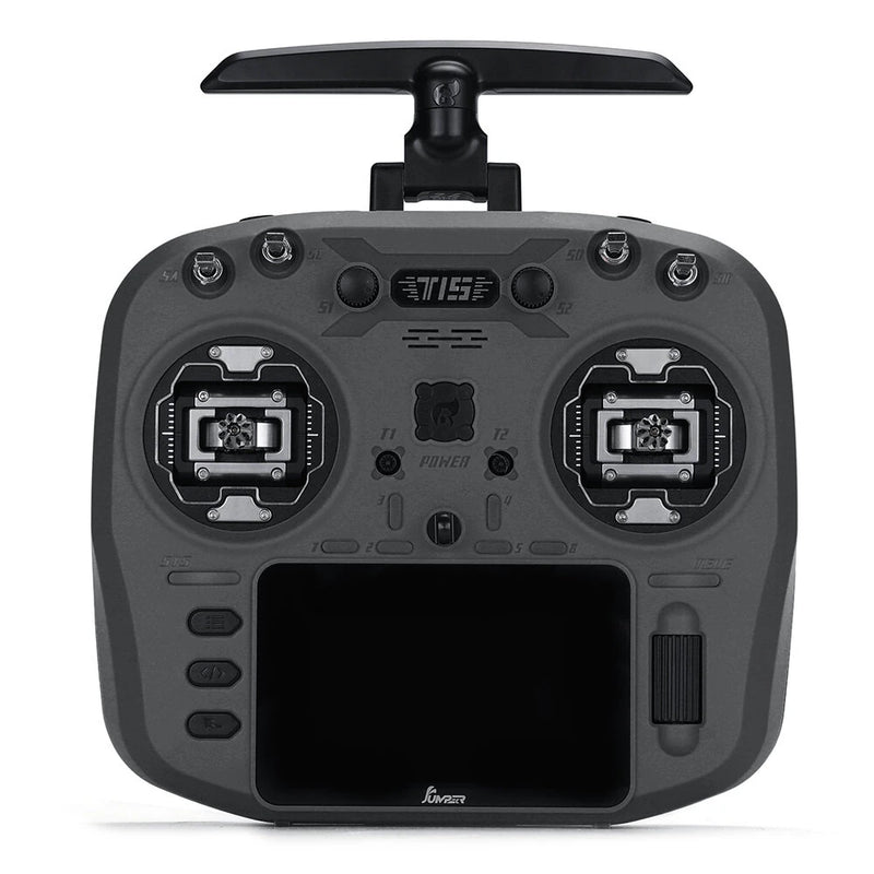 Jumper T15 2.4GHz ELRS 1W VS-M Hall Sensor Full Size Gimbal 3.5" Colour-Touch Screen EdgeTX Radio Controller for FPV RC Racer Drone