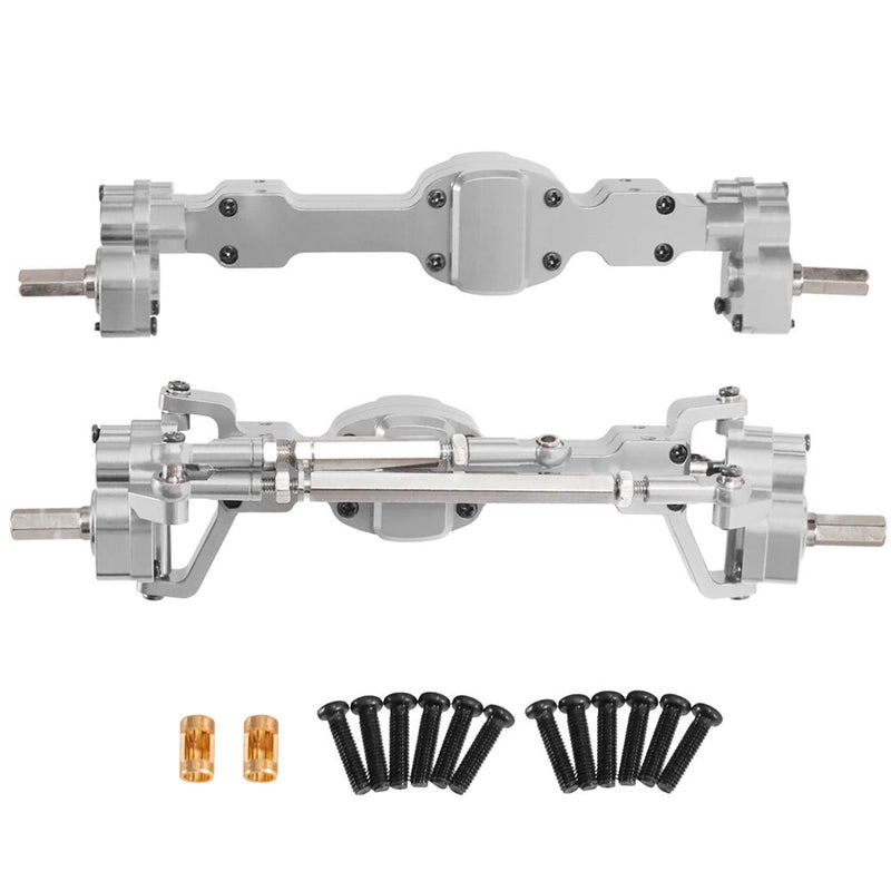 Upgraded Full Metal Front Rear Door Bridge Axle for JJRC C8815 1/10 Willys Army Truck Retro RC Car Vehicles Models Spare Parts Accessories