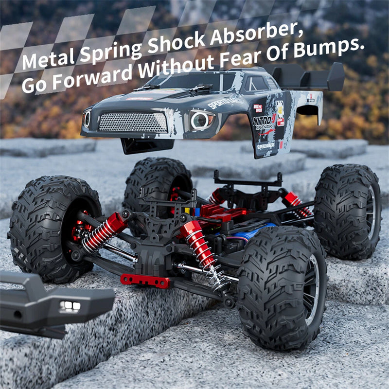 HW HW8810 RTR 1/16 2.4G 4WD 50km/h Brushless RC Car High Speed LED Light Off-Road Pickup Truck All Terrain Full Proportional Vehicles Models Toys