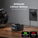 LAOTIE BU08 Wireless Remote Hoisting Bicycle Headlight 1530 Lumens Lifting Front Head Lamp 4000mAh USB Rechargeable Aluminum Alloy for Road MTB Mountain Bike