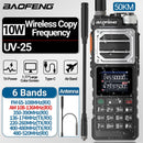 Baofeng UV-25 10W Walkie Talkie Six-Band Long Range Wireless Copy Frequency FM Radio Type-C Ham Two-way Radio Rechargeable 5200mAh