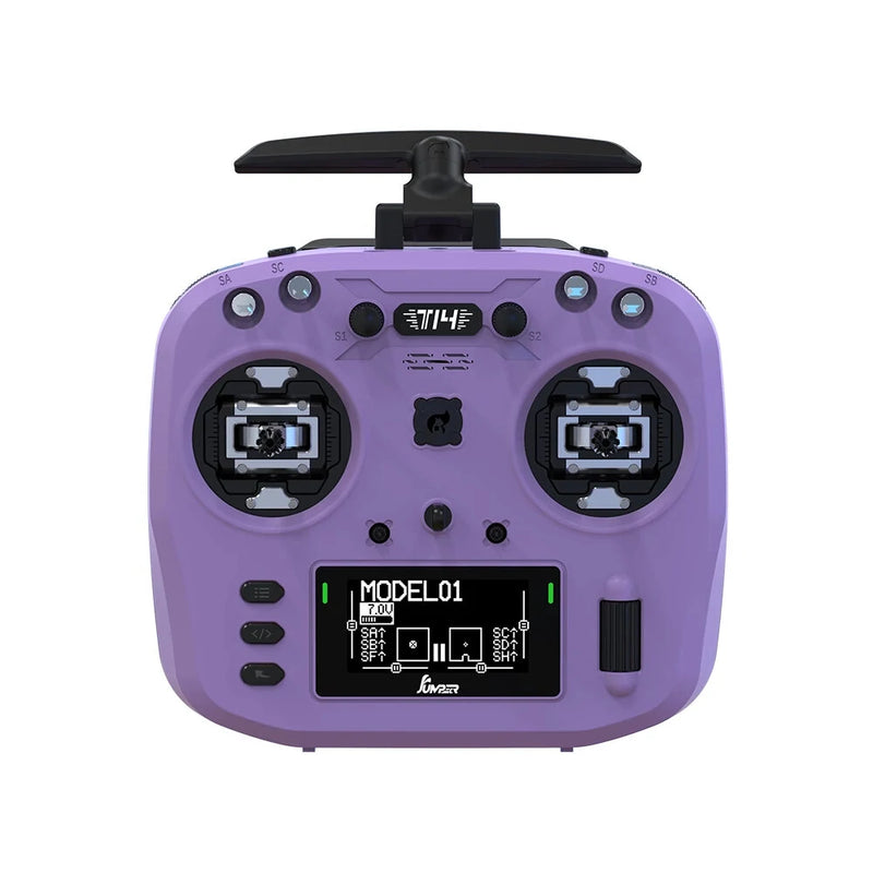 Jumper T14 Macaron Color 2.4GHz/915MHz 1W ELRS Hall Sensor Gimbals 2.42" OLED Screen EdgeTX Radio Controller for FPV RC Racer Drone