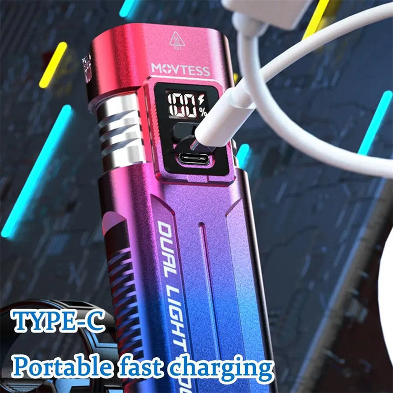 BIKIGHT SM220 800LM Dual-core LED Bicycle Headlight Battery Level Digital Display USB Charging Waterproof Front Bike Light for MTB Road Night Riding