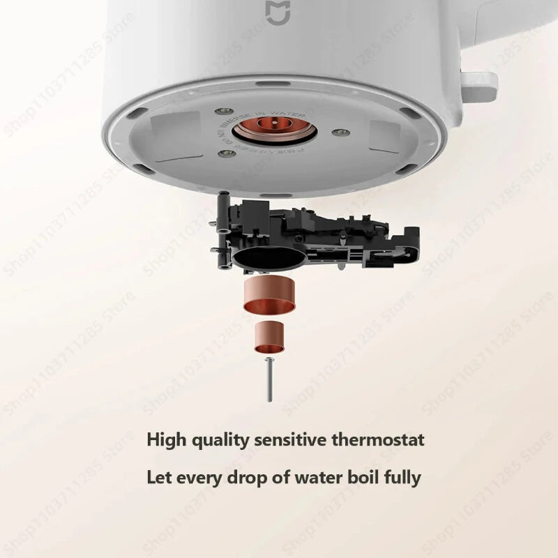 XIAOMI Mijia Electric Kettle N1 Fast Boiling 304 Stainless Steel 1.5L Water Kettle Smart Anti-Overheating Teapot 220V