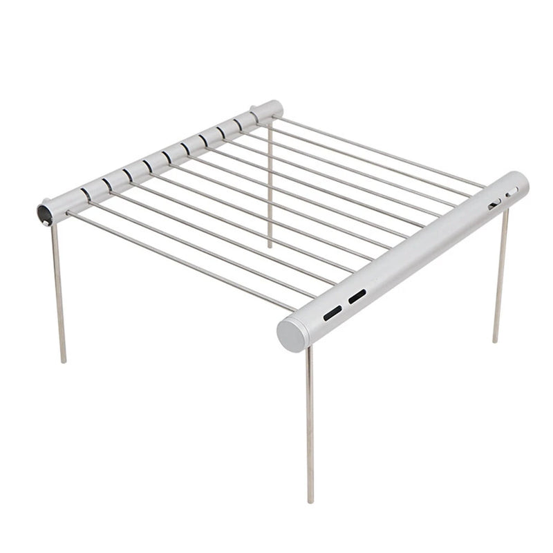 IPRee Mini Pocket BBQ Grill Portable Stainless Steel BBQ Grill Folding BBQ Grill Stove Rack Home Outdoor Camping Barbecue Accessories