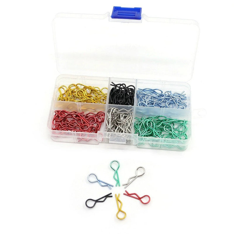 180pcs Universal RC Body R-Type Clips Pins for 1/10 1/12 1/14 1/16 Scale Maxx Losi HPI Tamiya HSP  RC Car Parts Truck Shell Replacement