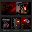 LEADBIKE LD93-LS Smart Brake Sensor Laser Bike Taillight 180 Large Floodlight 500mAh Battery 5 Light Modes Type-C Rechargeable IPX5 Waterproof Wear-resistant Bicycle Rear Light for Night Cycling