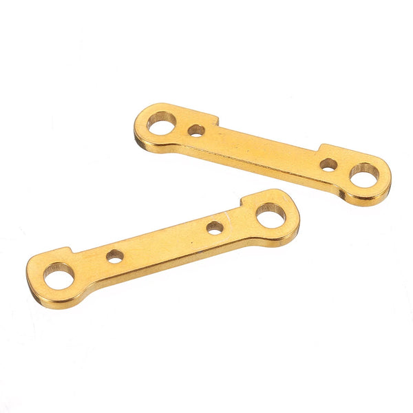 2PCS Wltoys 124017 124019 1/12 RC Car Spare Metal Front/Rear Swing Arm Reinforce Plate 1834 1835 Vehicles Model Parts