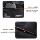 TENGOO HT-09 Heated Vest 9 Heating Areas Oversized Women Men Winter Vest Self Heating Hoodie Vest Usb Electric Thermal Vest Jacket Outdoor Vest