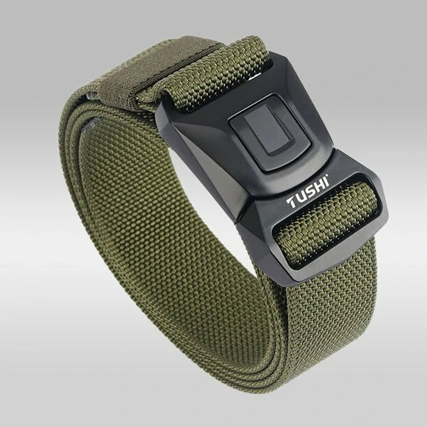 TUSHI 2023 Tactical Belt 125cm*3.8cm Nylon Polyester Waistband Metal Quick Release Buckle Men Tactical Girdle