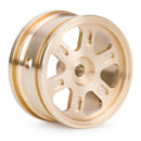 4PCS Upgraded Brass Wheel Rims 0.7'' for Axial SCX30 1/30 RC Car Vehicles Models Spare Parts