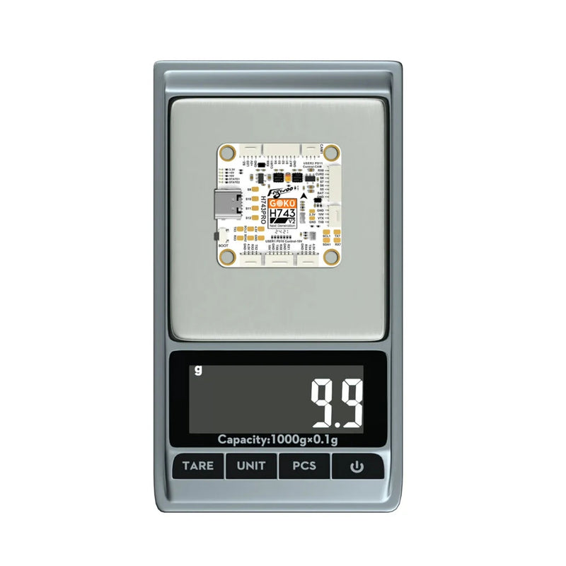 30x30mm GOKU H743 PRO Flight Controller 55A 32Bit 128K AM32 3-6S 4in1 ESC Stack for RC FPV Racing Drones Support DJI O4 / O4 Pro