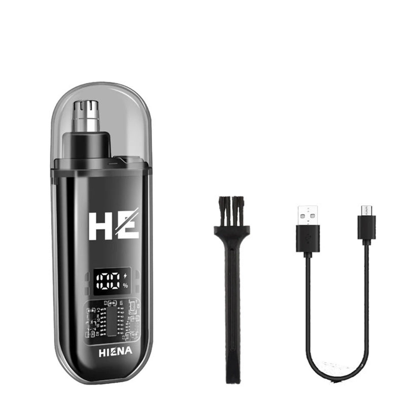 Electric Nose Hair Trimmer Rechargeable Powerful Motor 360 Rotating Head Universal Portable Nose Hair Trimming for Men Women