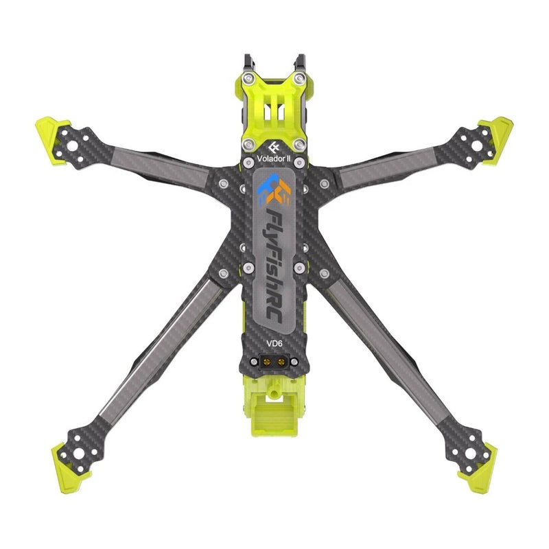 FlyFishRC Volador II VX6 / VD6 V2 T700 Carbon Fiber 6 Inch Deadcat Freestyle Frame Kit Support DJI O3 Air Unit for RC Drone FPV Racing