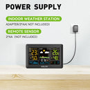 BALDR 5.9 Inch Color Screen Backlit Weather Forecast Clock Backlight Large Screen Weather Station Electronic Thermometer And Hygrometer Weather Forecast Clock