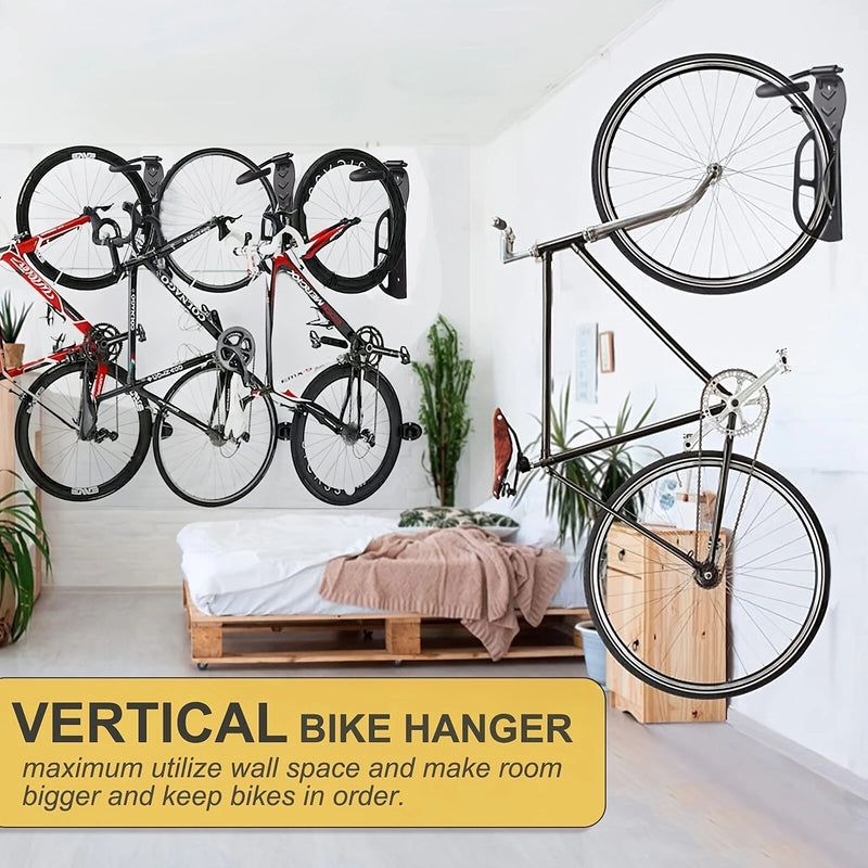 Bicycle Wall Mount Rack Storage Fixed Hanging Hook Bike Support Stand Bracket Holder for MTB Road Bike