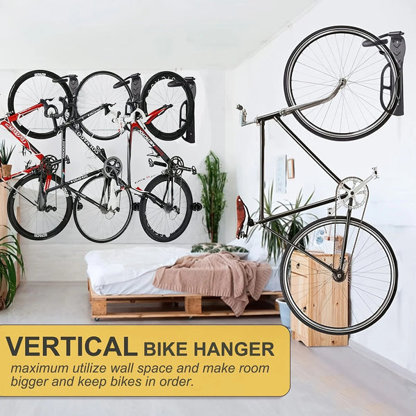 Bicycle Wall Mount Rack Storage Fixed Hanging Hook Bike Support Stand Bracket Holder for MTB Road Bike