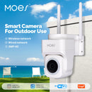 MOES Tuya WiFi 3MP Smart Security Camera Support Wireless Wired RJ45 Network IP65 Waterproof Motion Tracking Full Color Night EU Plug