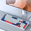 LEAVEN H96 96-Keys Tri-mode Mechanical Gaming Keyboard with Multimedia Knob Hot Swappable RGB Light Enhanced Structure 2.4G/BT5.1/Type-C Wired E-sports Gamer Keyboard