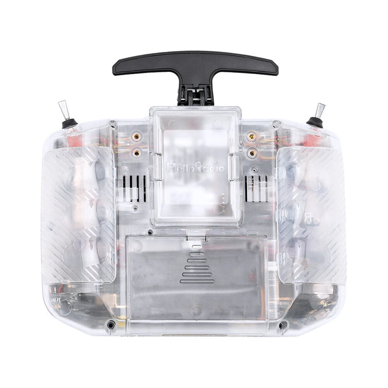 HelloradioSky V14 MAX/MAX R9 2.4GHz Transparent Built-in 1000mW ELRS/4IN1 CNC Metal RDC90 Gimbal Open Source EdgeTX Radio Transmitter OLED Screen for FPV Racing Drone