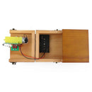 Brown Classic Wooden Useless Box Interactive Perpetual Machine Toy for Kids and Adults