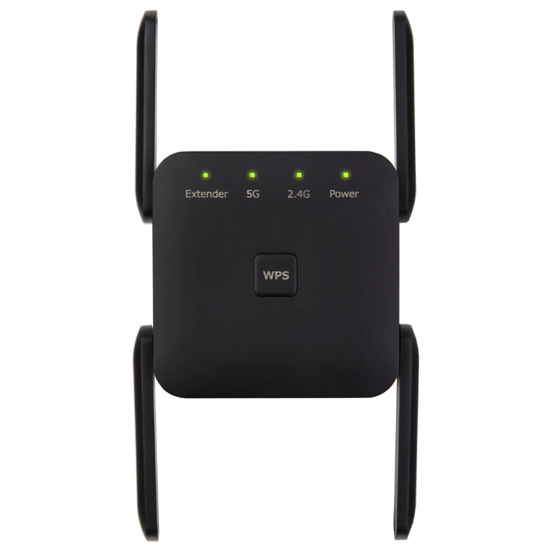 AC1200 Dual Band WiFi Repeater Wi-Fi Booster WiFi Extender Amplifier 2.4G/5GHz Wi-Fi Signal Booster with 4 Antennas Long Range Network Access Point
