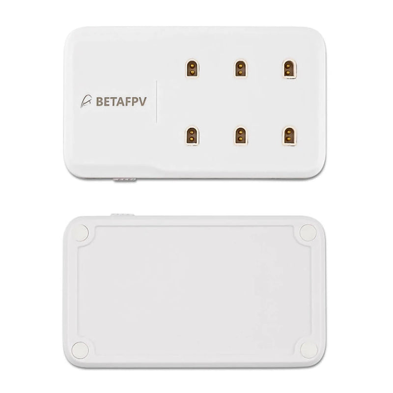 BETAFPV 6 Ports 1S Battery Charger 5-12V Input Type C 1A for 1S BT2.0 PH2.0 Lipo Battery