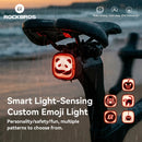 ROCKBROS Q2 MAX Bike Taillight 400mAh USB-C Rechargeable Waterproof Auto Brake Rear Light for Night Riding Safety