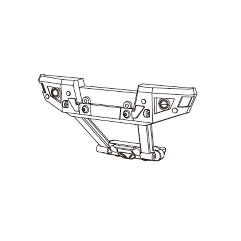 MJX 1/10 10208 RC Car Spare Parts Front/Rear Anti-Collision Components 10100B/10110B
