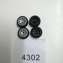JIABAILE 4301/02/03/04/05/06/07/08/09 1/43 Drift RC Car Parts Racing Soft Drift Hard Tires Wheels Rims  Vehicles Models Accessories