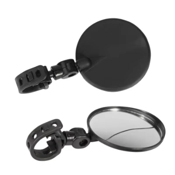 2PCS Acrylic Bicycle Rearview Mirror 360 Adjustable Rotate Wide Angle Bike Rear View Mirrors Convex Mirror for Electric Bike