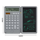 12 Digits Display Smart Calculator Handwriting Tablet Button Battery Solar Dual Power Supply Mini Scientific Calculator with Foldable Writing Tablet Financial Calculator Tablet Drawing Pad with Stylus Pen