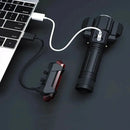 Super Bright Multi-Angle Adjustment USB Rechargeable Waterproof Bike HeadLight Taillight