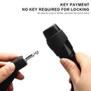 RIDERACE Bike Chain Lock Portable High Security Anti-Theft Bicycle Lock with 2 Keys for Bicycle Electric Scooter Motorcycle