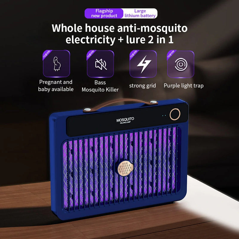 AGSIVO Plug-in 3000V High Power Electric Mosquito Bug Zapper Mosquito Killing Lamp for Indoor and Outdoor