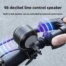 ESLNF 98 dB Mini Bicycle Horn Bluetooth 5.0 Speaker Waterproof Dustproof Aluminum Alloy Wire-controlled Warning Bell for Bike Motorcycle Riding Safety