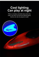 JJRC S8 RTR 2.4G RC Boat Stunt Mini Speedboat LED Light 360 Rotation Remote Control Racing Ship Waterproof Kids Children Toys Vehicle Models