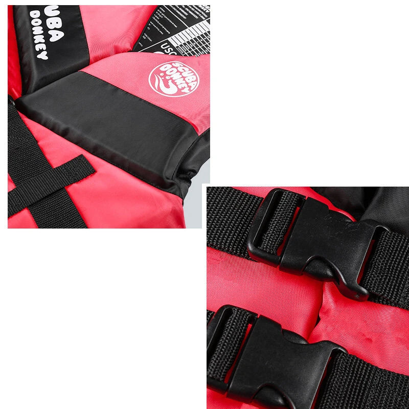 Adults Universal Outdoor Neoprene Life Jacket Water Sports Buoyancy Vest Kayaking Boating Swim Drifting Safety Beach Life Vest