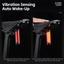 WEST BIKING 120LM Smart Brake Sensor Bicycle Taillight Lightweight  IP65 Waterproof Type-C Charging 8 Modes Flash Bike Rear Light for MTB Night Cycling Safety