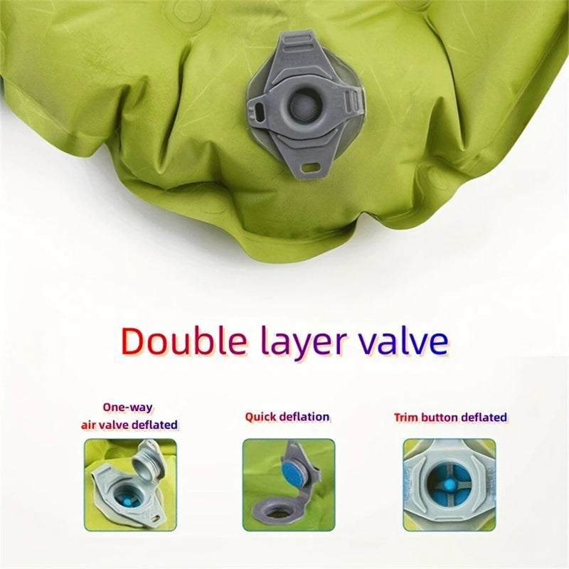 IPRee 48.5x37.5cm Ultralight Air Cushion Outdoor Camping Sleep Cushion Folding Inflatable Pillows Chair Cushion Seat Pads With Storage Bag