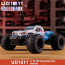 UDIRC 1611 RTR 1/16 2.4G 4WD 30km/h RC Car LED Light High Speed Off-Road Truck Full Proportional Vehicles Models Oil Filled Shocks Toys