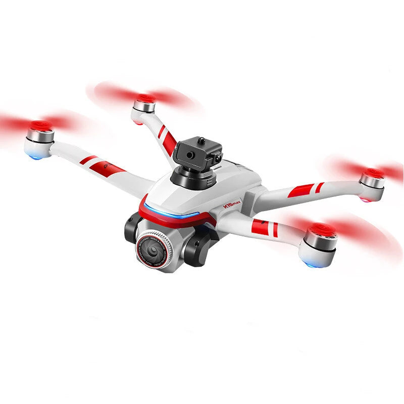 XKJ K15 MAX WiFi FPV with LCD Screen Controller HD Dual Camera Servo Gimbal 360 Obstacle Avoidance Brushless RC Drone Quadcopter RTF