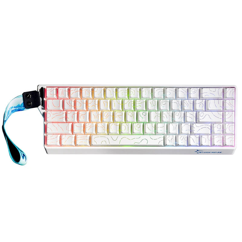 Gamakay x NaughShark NS68 Wired Mechanical Keyboard Hall Effect Magnetic 8K Polling Rate 0.01mm RT Accuracy RGB Backlight Hot-Swap Type-C Wired Gaming Keyboard