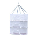 Folding Hanging Drying Rack Mesh Dryer with Zippers For Shrimp Fish Fruit Vegetables Herb
