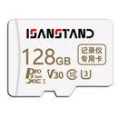 ISANSTAND V30 U3 TF Memory Card 256GB/128GB/64GB High Speed Class10 U3 HD Recording Micro SD Card for Driving Recorder Phone Camera