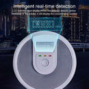 Compound Smoke and Carbon Monoxide Leakage Detector LCD Display Sound Light Alarm Troubleshooting Functions Indoor Fire Prevention Surveillance Device