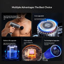 Lenovo Deep Tissue Massage Gun with Storage Case 99 Speed Levels 8 Massage Heads LCD Display Type-C Rechargeable Quiet Muscle Massager